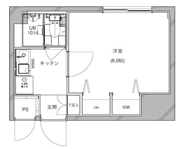 ライオンズマンション大島第2(1K/7階)の間取り写真