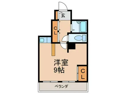 RICETTA UMEDA HIGASHI(ワンルーム/2階)の間取り写真