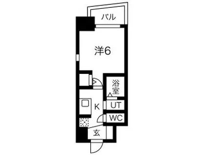エステムコート名古屋ステーションクロス(1K/3階)の間取り写真