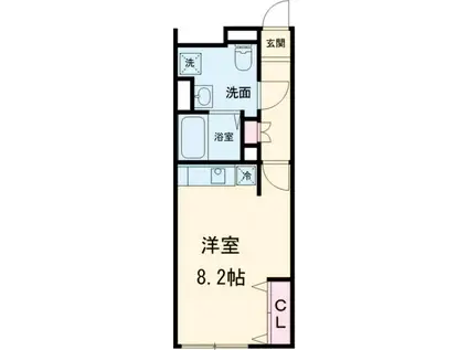 グローリオ シェルト成増(ワンルーム/3階)の間取り写真