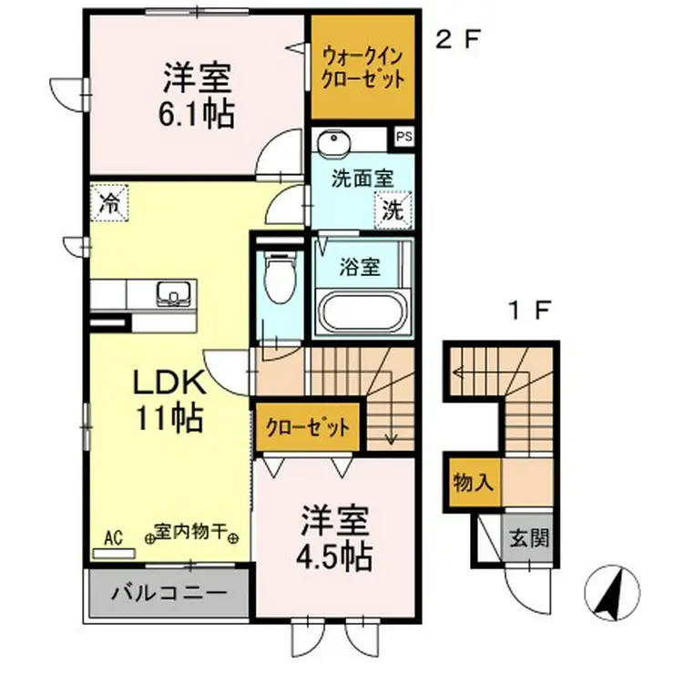 ライオンズマンション高砂 2階階 間取り