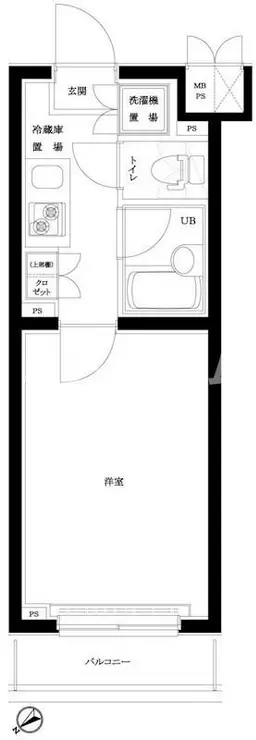 ルーブル蒲田南 5階階 間取り