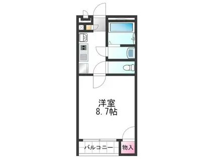 クレイノアペルト泉佐野I(1K/1階)の間取り写真