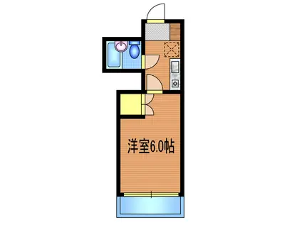 シャトレ武蔵野(1K/2階)の間取り写真