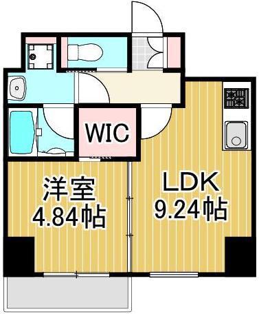 プレジオ西新井(1LDK/3階)の間取り写真