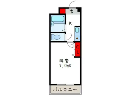 SANTO LALUZ KITAHONMACHI(1K/3階)の間取り写真
