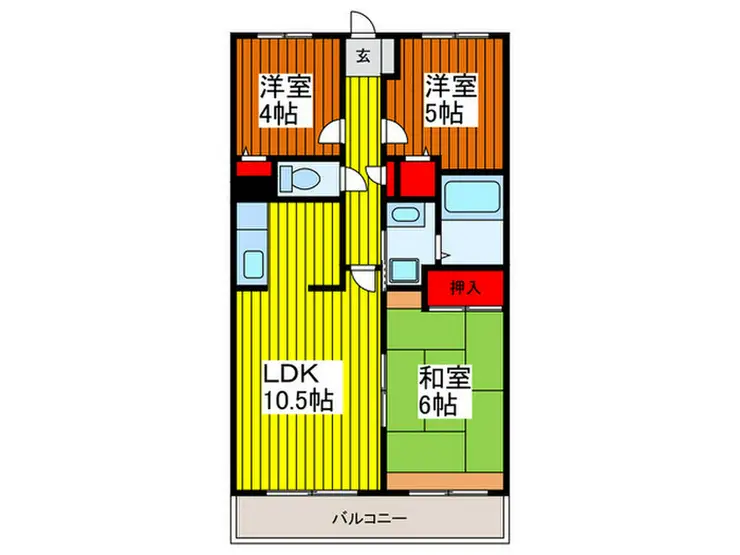 エスポワール喜沢 2階階 間取り