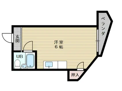 ブライクルマンション(ワンルーム/3階)の間取り写真