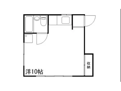 日東ハイツ東雲(ワンルーム/2階)の間取り写真