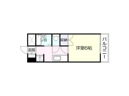 N・D・L春日(1K/5階)の間取り写真