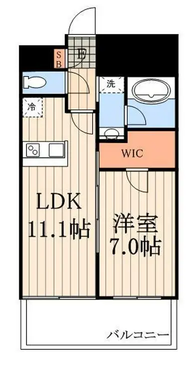 KDX大伝馬レジデンス 7階階 間取り