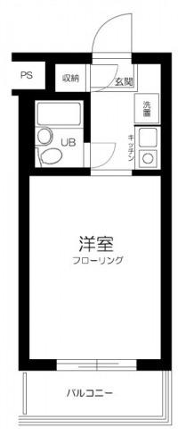 マイステージアムヒューゲル西落合(ワンルーム/3階)の間取り写真
