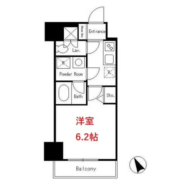 DORMOUSE FINE 5階階 間取り