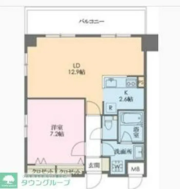 シャンティ住吉 6階階 間取り