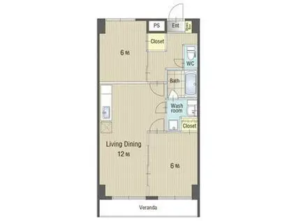 U・TOPIA20(2LDK/5階)の間取り写真