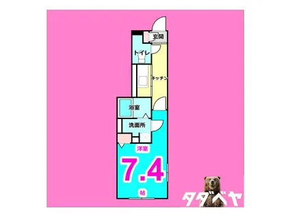 クレストタップ大曽根(1K/5階)の間取り写真