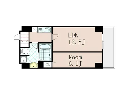 アート四条堀川(1LDK/6階)の間取り写真