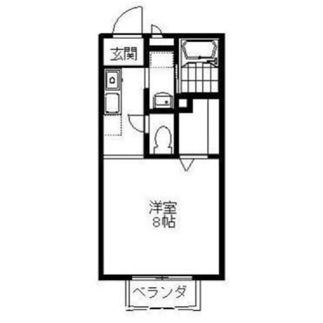 祖谷形の杜(1K/1階)の間取り写真