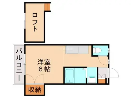 シティベール引野II(ワンルーム/1階)の間取り写真