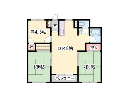 船場東ビル(3DK/5階)の間取り写真