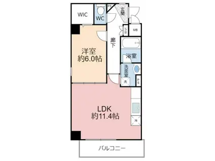 アヴァンティ(1LDK/5階)の間取り写真