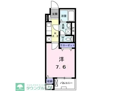 エクセルコート(1K/4階)の間取り写真