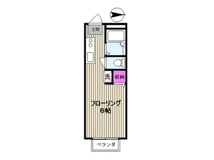 セラワイズ(ワンルーム/1階)の間取り写真