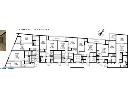 U RESIDENCE武蔵小山(1DK/1階)の間取り写真