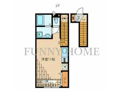 CASA MARRONE(ワンルーム/2階)の間取り写真