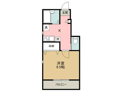 AZEST-RENT一橋学園(1K/1階)の間取り写真