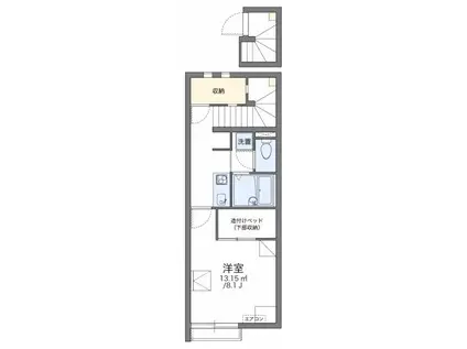 レオネクスト東大浜3(1K/2階)の間取り写真