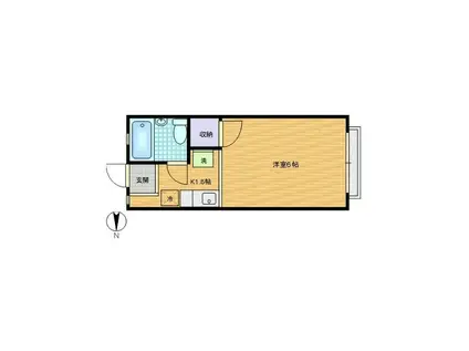 メゾンド・リラ(ワンルーム/1階)の間取り写真