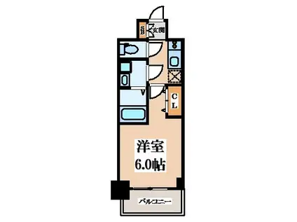 S-RESIDENCE布施AVENTRA(1K/3階)の間取り写真