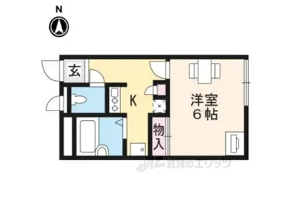 レオパレスDEER FIELD(1K/1階)の間取り写真