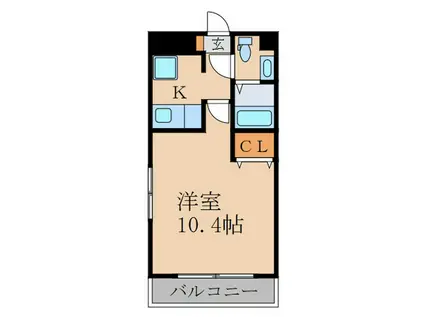 メゾンウィーブ(1K/3階)の間取り写真