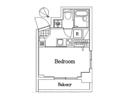 トーシンフェニックス八丁堀(1K/9階)の間取り写真