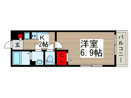 リブリ・スノウ アウル(1K/1階)の間取り写真