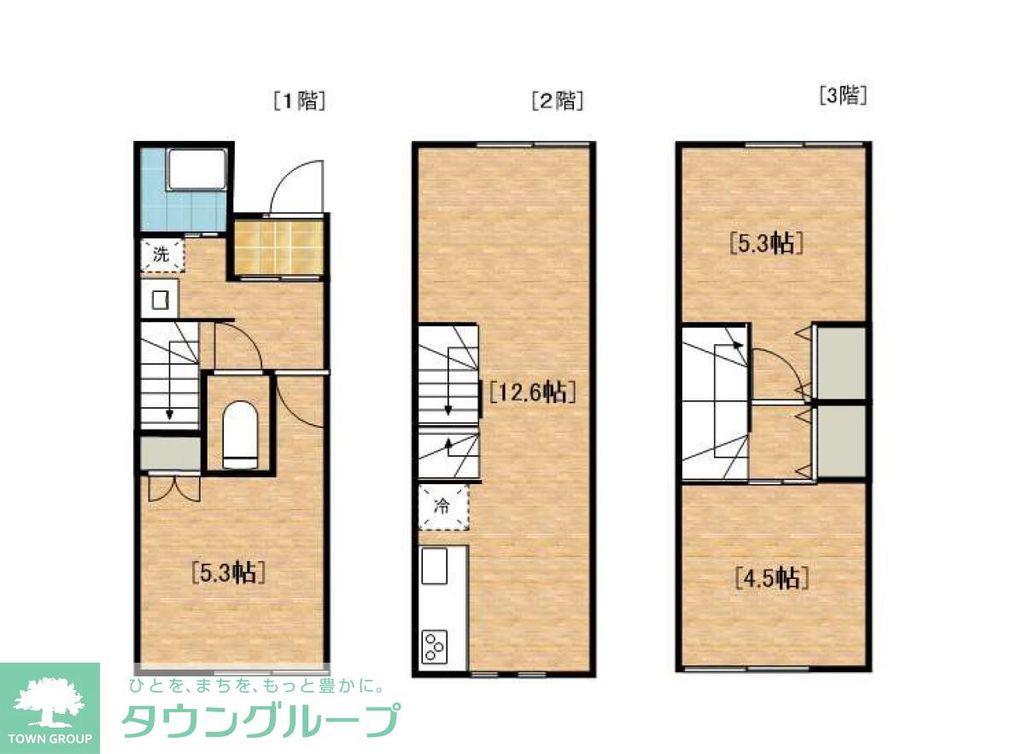 THESIESTA唐木田TERRAVENE(3LDK/1階)の間取り写真