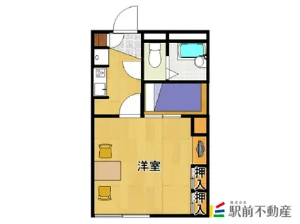 レオパレスタウンコート(1K/1階)の間取り写真