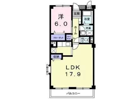 木村ロイヤルマンション2(1LDK/3階)の間取り写真