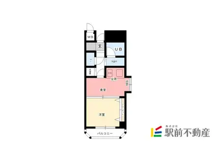 日吉壱番館(1DK/7階)の間取り写真