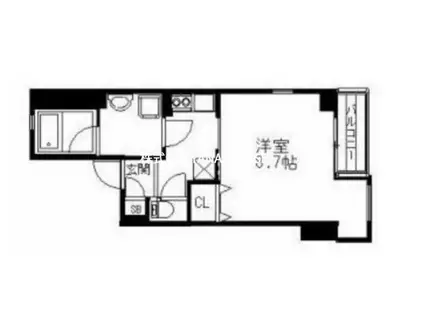 ZEPHYR SHONAN(1K/2階)の間取り写真