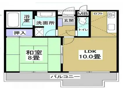 ファミール・ヴィラ浜名湖弁天島(1LDK/3階)の間取り写真