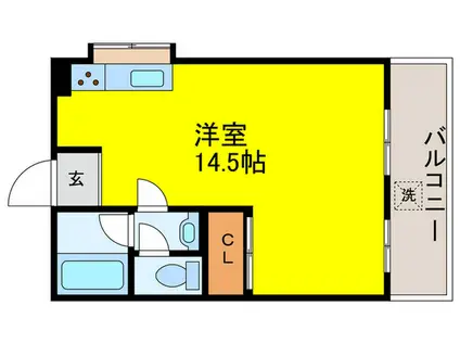 ハイツプルミエ(ワンルーム/4階)の間取り写真