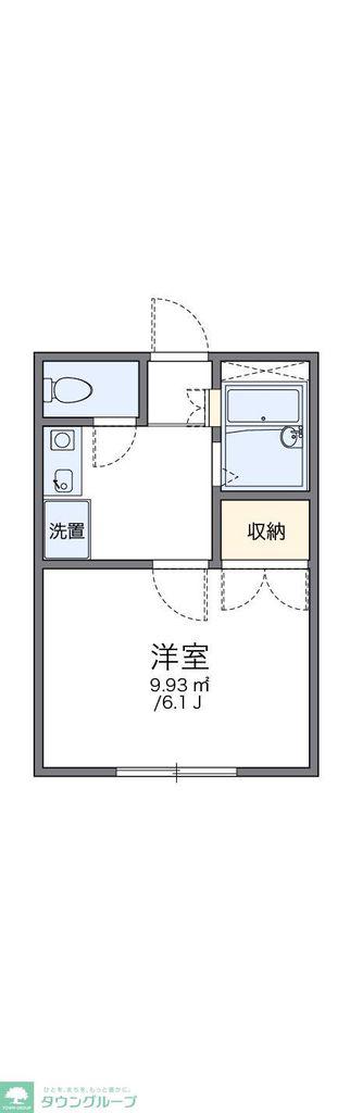 レオパレスNISHISUNA(1K/2階)の間取り写真