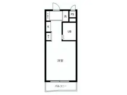 スカイコート新宿落合第4(ワンルーム/3階)の間取り写真