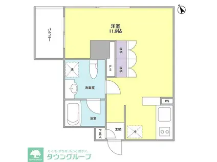 ルモーデセンター北(ワンルーム/5階)の間取り写真