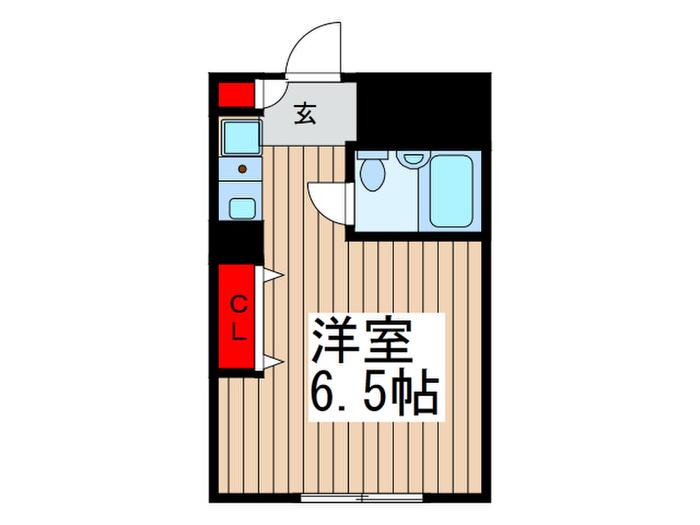 ベルウッドハイツ川口(ワンルーム/3階)の間取り写真
