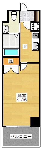 NO70 HARBOR サウス TOWER(1K/10階)の間取り写真