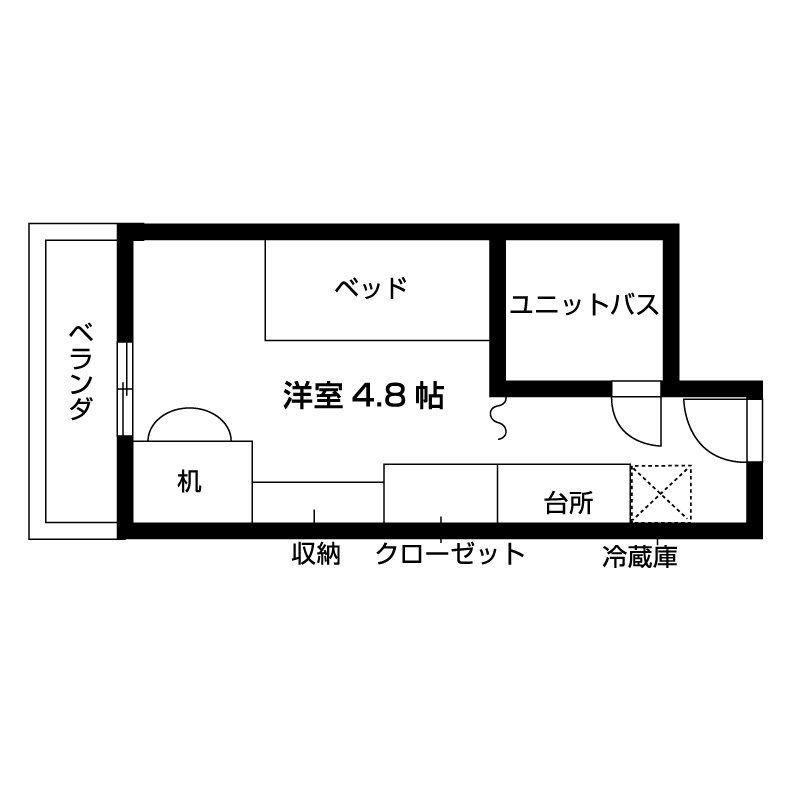 カーサフェミナリア女子学生会館(ワンルーム/3階)の間取り写真